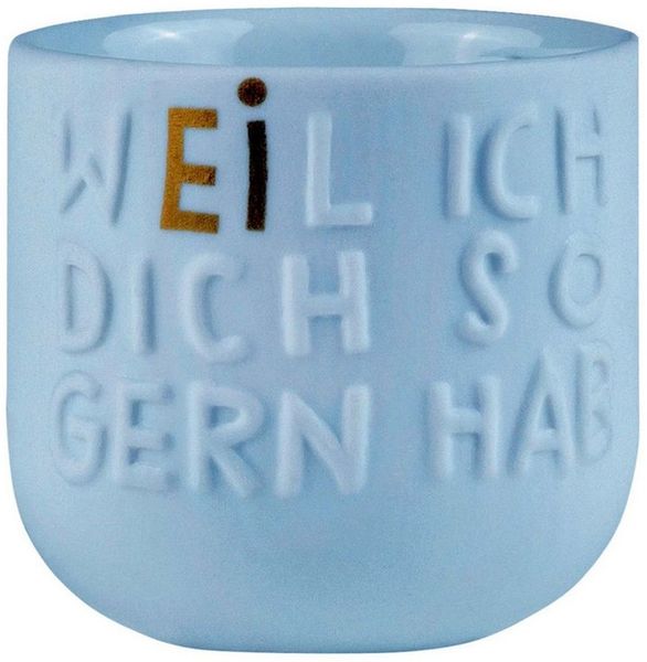 Eierbecher "WEIl ich dich so gern hab" - Räder Design
