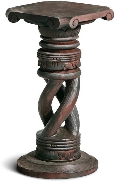 livasia Dekosäule Balinesische Säule aus Holz, gedreht, handgefertigt