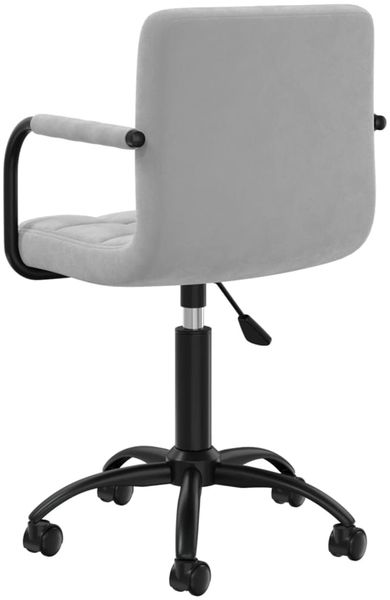 vidaXL Esszimmerstühle 2 Stk. Drehbar Hellgrau Samt [334721] Bild 6