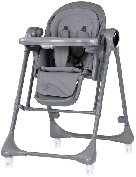 Chipolino Hochstuhl Master Class 2 in 1 elektrisch Babyschaukel Fernbedienung dunkelgrau