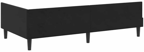 vidaXL Eckbettgestell mit Kopfteil Schwarz 90 cm x 200 cm Samt 42016159 Bild 7