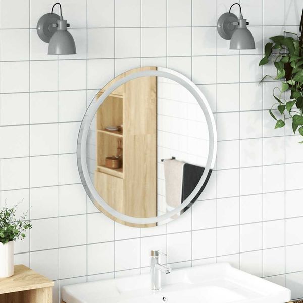 LED-Badspiegel, Wandspiegel, Badezimmerspiegel 70 cm Rund