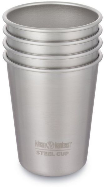 Klean Kanteen Trinkflasche 295ml/10oz Kanteen® Pint Cup - 4er Pack Edelstahlbecher