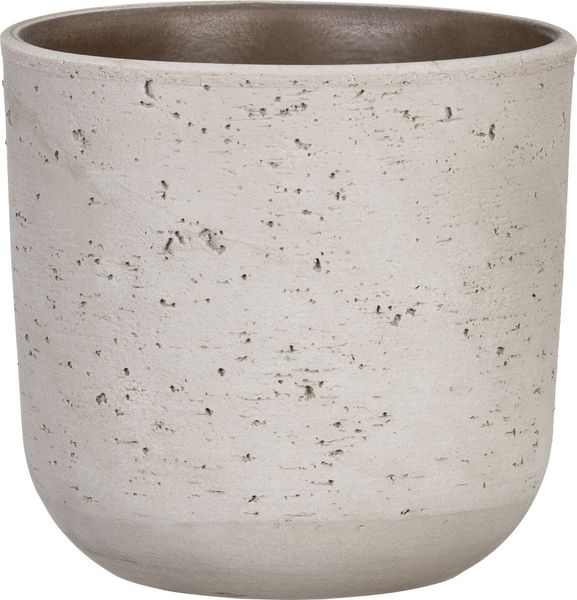 Scheurich Übertopf Serie Basalto 980 Keramik beige Ø 20x18 cm