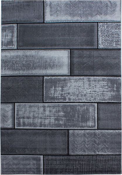 Teppium Teppich Steindesign, Rechteckig, Höhe: 6 mm, Kurzflor Teppich Wohnzimmer Abstrakt Kariert Design Pflegeleicht