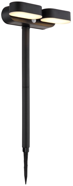 LED Solarleuchte, Spots beweglich, IP44, Erdspitz oder Wandmontage