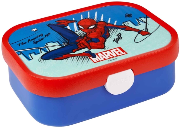 Mepal 'Campus' Lunch-Set mit Pop-up Trinkflasche & Lunch Box, Kunststoff Spiderman, 400 ml / 750 ml Bild 3