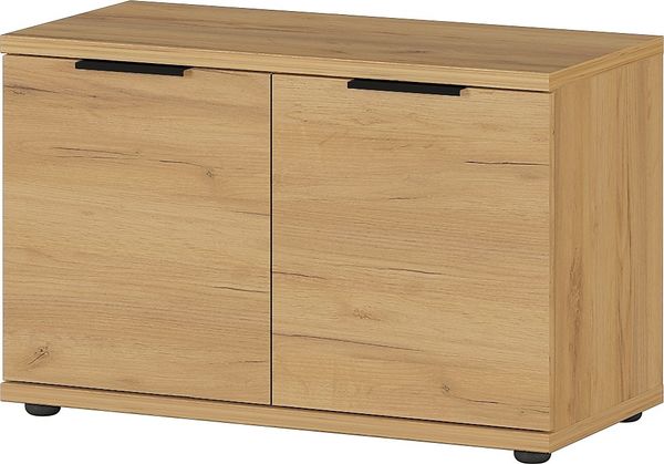 Germania Schuhbank 2795-243 GW-Fremont, in Navarra-Eiche-Nb, mit Platz für bis zu 8 Paar Schuhe, 75 x 48 x 37 cm (BxHxT)