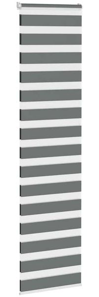 vidaXL Doppelrollo Dunkelgrau 60x230 cm Stoffbreite 55,9 cm Polyester 4014175 Bild 3