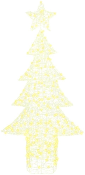 vidaXL Weihnachtsbaum mit 240 LEDs Warmweiß 180 cm Acryl 42018981