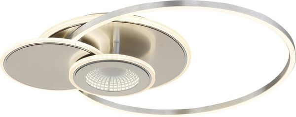 GLOBO LIGHTING Deckenleuchte BELTRAN, LED fest integriert, Kleine LED-Deckenleuchte, 3D-Effekt, dimmbar, modern & flexibel