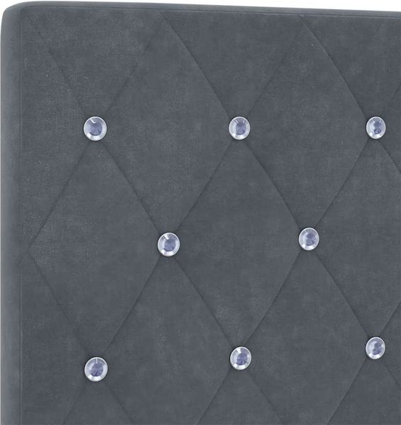 vidaXL Boxspringbett mit Kopfteil Dunkelgrau 160 x 200 cm Samt 3344886 Bild 10