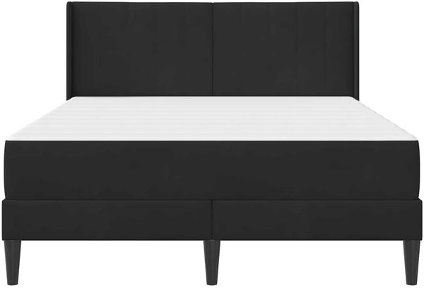 vidaXL Bettgestell mit Matratze mit Kopfteil Schwarz 120 x 200 cm Samt 3414859 Bild 6