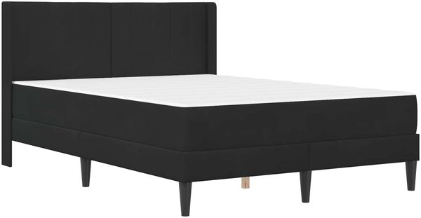 vidaXL Bettgestell mit Matratze mit Kopfteil Schwarz 120 x 200 cm Samt 3414859 Bild 3