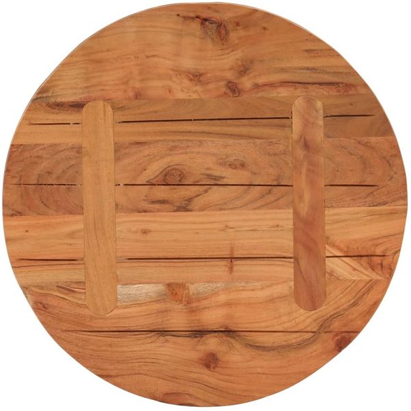 vidaXL Tischplatte Ø50x2,5 cm Rund Massivholz Akazie 370048 Bild 5