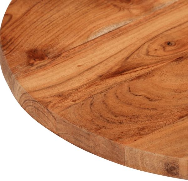 vidaXL Tischplatte Ø50x2,5 cm Rund Massivholz Akazie 370048 Bild 6