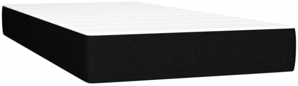 vidaXL Boxspringbett mit Matratze & LED Schwarz 90x190 cm Stoff 3133599 Bild 2