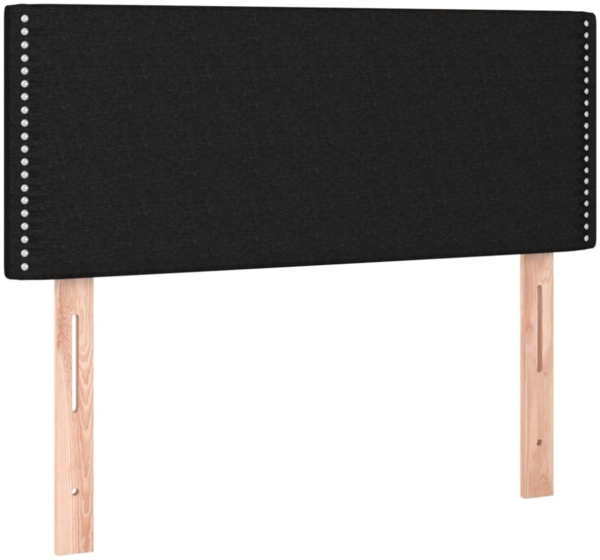 vidaXL Boxspringbett mit Matratze & LED Schwarz 90x190 cm Stoff 3133599 Bild 6