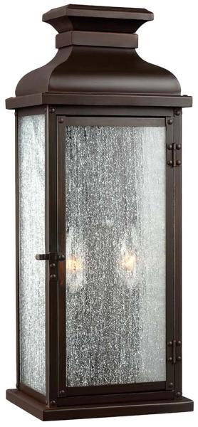 Außenleuchte, Wandlampe, Kupfer, Stahl, H 46 cm