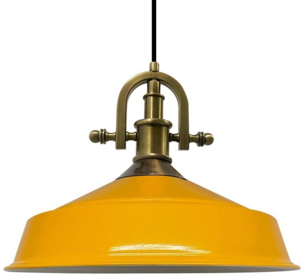 Bamyum Pendelleuchte Bamyum Pendelleuchte I Asletl-Marine l Ø41 cm E27 Metall Vintage Lampe, ohne Leuchtmittel