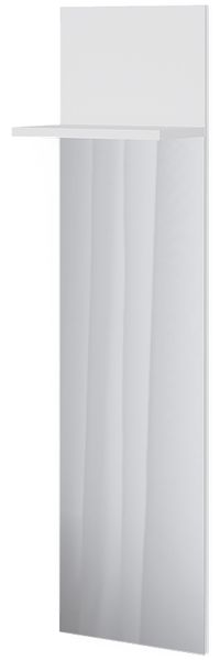 Wandgarderobe Siri Weiß 36 x 135 cm mit Spiegel Vicco