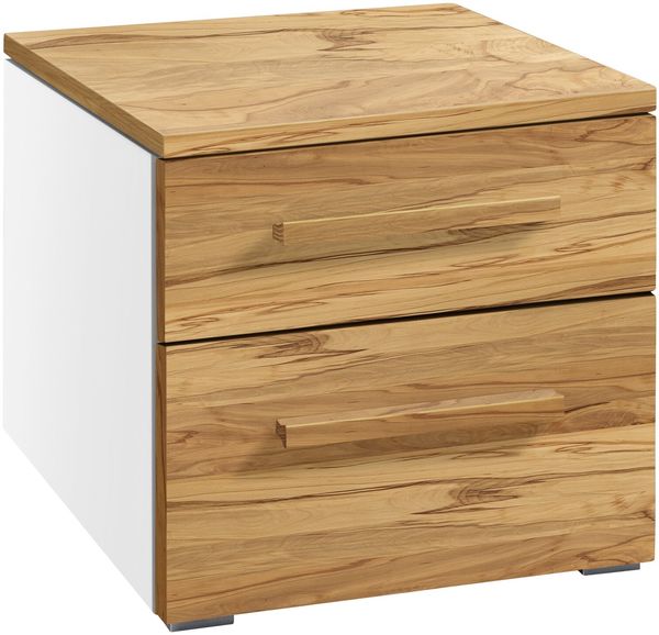 Accessoires Nachttische braun Wildbuche Massivholz 50cm x 45cm x 41cm