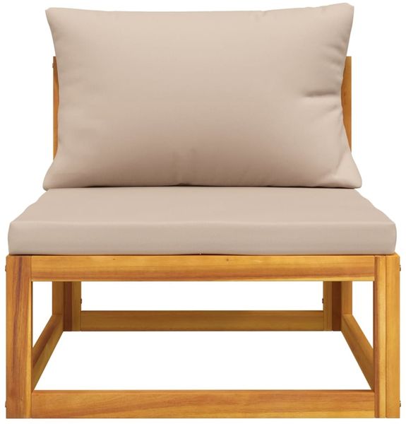 vidaXL 3-tlg. Garten-Lounge-Set mit Kissen Massivholz Akazie 360001 Bild 4