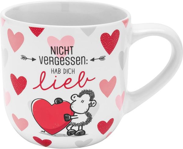 Kaffeetasse Kaffeebecher Teetasse Tasse Sheepworld 50cl "hab Dich lieb" 485153