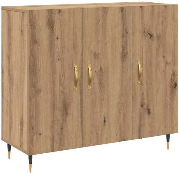 Sideboard, Kommode Artisan-Eiche 90 x 34 x 80 cm Holzwerkstoff j1122p