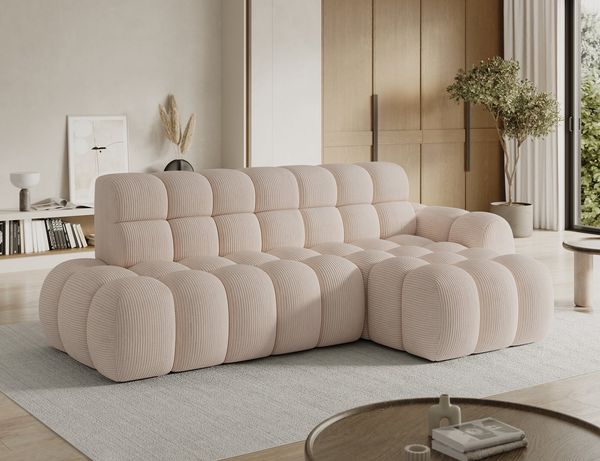 MOEBLO Ecksofa Lorveno, Eckcouch Wohnlandschaft mit Ottomane, Polsterecke & Eckgarnitur mit elektrischer Sitztiefenverstellung und Schlaffunktion, modernes Schlafsofa mit Ottomane, (BxHxT): 283 x 98 x 165 cm