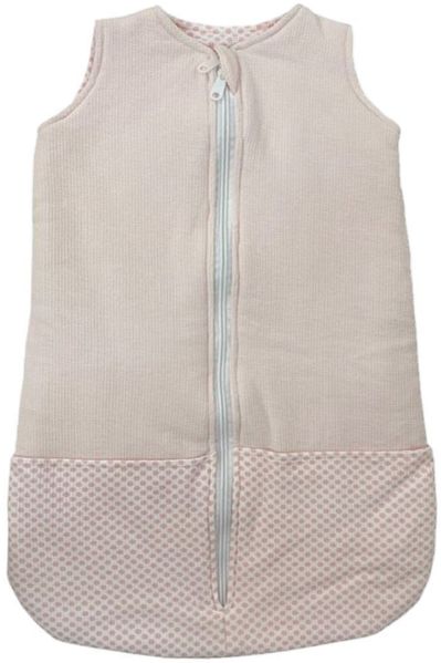 Baby Schlafsack » 100% Baumwolle » Ganzjahresschlafsack 70cm » Säuglinge & Neugeborene 0-9 Monate » 2-Wege-Reißverschluss - Rosa