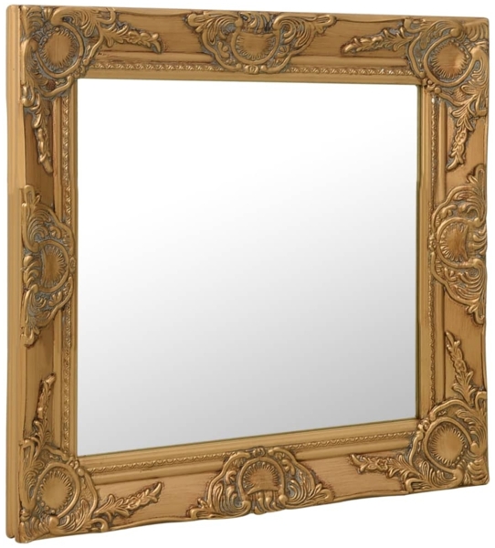 vidaXL Wandspiegel im Barock-Stil 50x50 cm Golden 320313