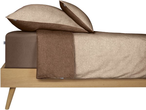 Schiesser Feinbiber Spannbettlaken Finni aus wärmender Baumwolle, Farbe:Taupe, Größe:90x200 cm Bild 3