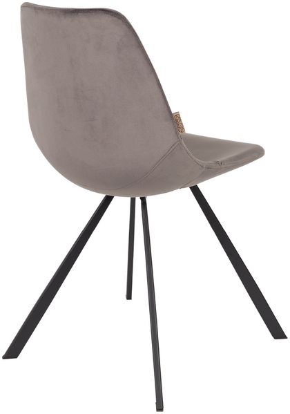 Esszimmerstuhl FRANKY VELVET Samt Grau von DutchBone Bild 5