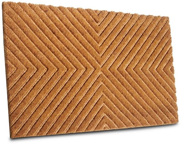 HANSE Home Fußmatte Mix Mats Kokos Geometric, Türmatte, rechteckig, Höhe: 15 mm, Strapazierfähig, pflegeleicht, robust, wetterfest, UV-beständig