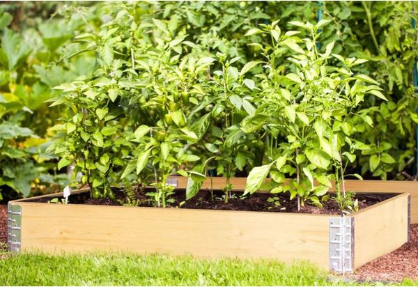 BURI Aufsatzrahmen Hochbeet-Rahmen 120x80cm Palettenrahmen Frühbeet Pflanzbeet Gartenbeet