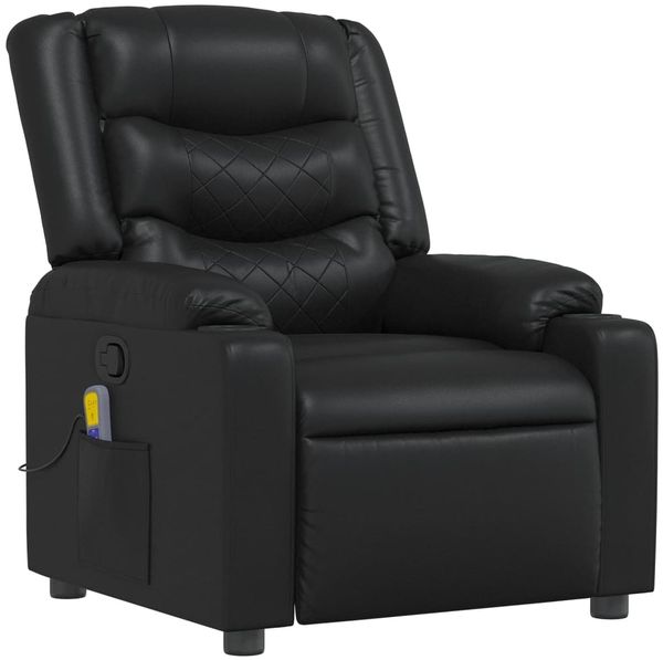 vidaXL Massagesessel Schwarz Kunstleder 374123 Bild 3