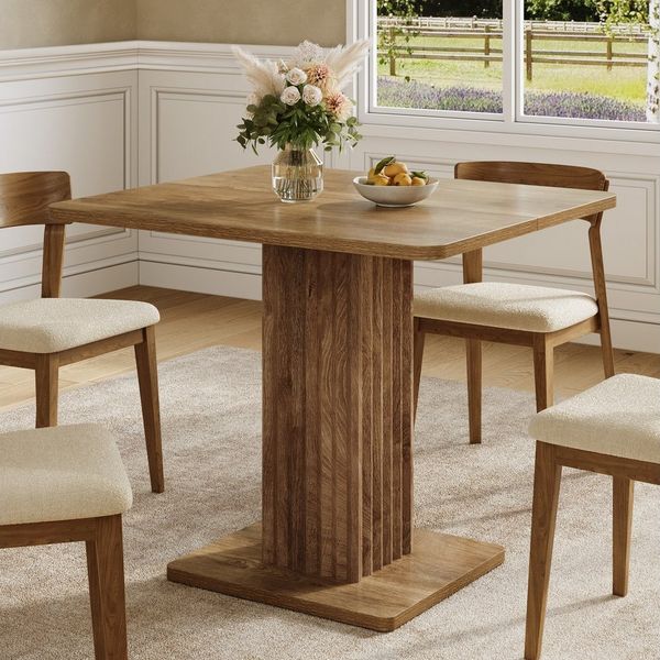 Tribesigns Esstisch 90 cm Esstisch, quadratischer Küchentisch, für Esszimmer, Wohnzimmer
