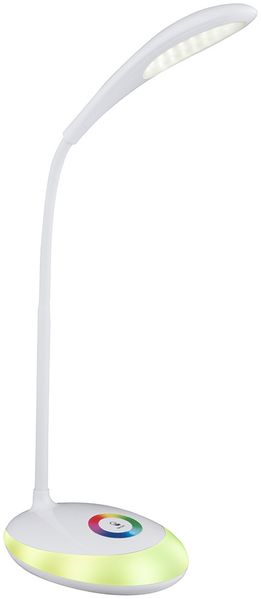 RGB LED Tischleuchte, Spot beweglich, Touchdimmer, H 48 cm, MINEA