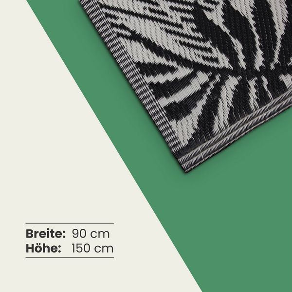 Bestlivings Outdoorteppich Flachgewebe verschiedene Größen/Designs, Rechteckig, aus recyceltem Kunststoff, wetterfest, UV-Beständig, pflegeleicht