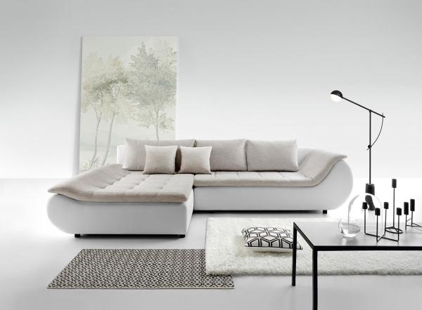 Ecksofa Prato, Seite: Links LC-2R, Farbe: Soft 017 + Inari 22