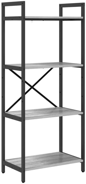 vidaXL Bücherregal Graues Sonoma 56 x 34 x 133,5 cm Holzwerkstoff 883871