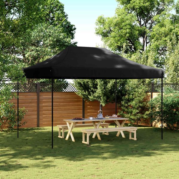 vidaXL Party-Zelt Schwarz 279 x 410 x 315 cm Oxford-Stoff 42023583