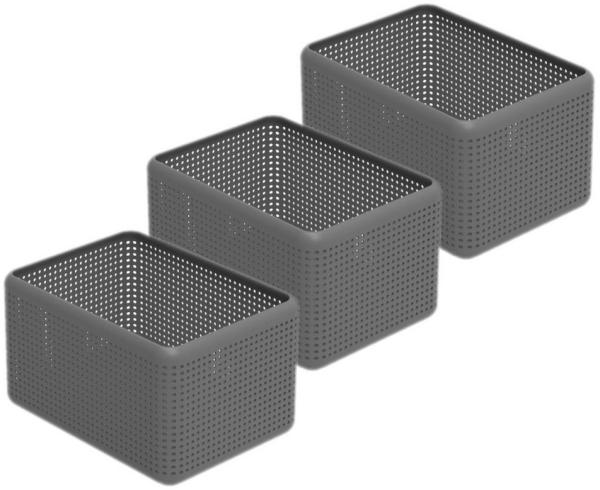 ROTHO Aufbewahrungsbox Madei 3er-Set Aufbewahrungsbox 13l, Kunststoff (PP recycelt) BPA-frei