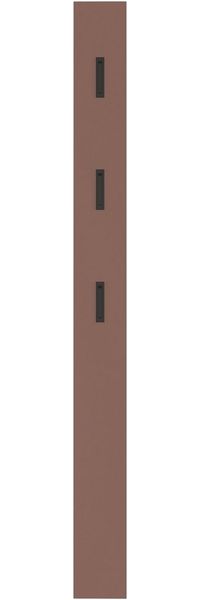 Germania Garderobenpaneel 3728-671 GW-Ameca, in Toffee, mit drei ausklappbaren Kleiderhaken aus Metall, 15 x 170 x 3 cm (BxHxT)