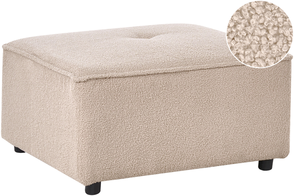 Ottomane AXEBO Bouclé Beige