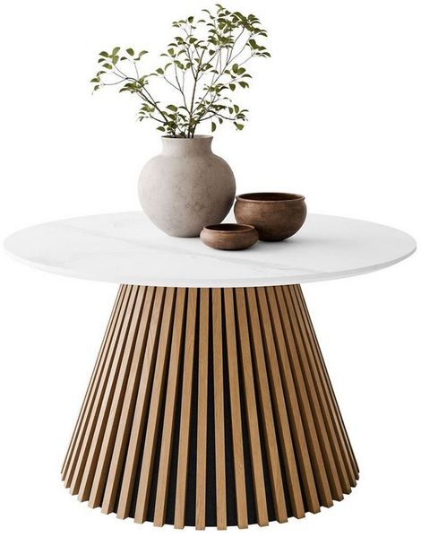 Lookway Couchtisch MISTY mit Lamellenbasis