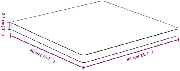 vidaXL Tischplatte 40x40x2,5 cm Bambus 352698 Bild 4