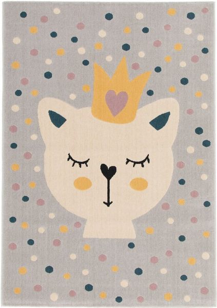 Primaflor-Ideen in Textil Kinderteppich COCOON - Königsfell, rechteckig, Höhe: 6 mm, Kurzflor, Motiv Katze