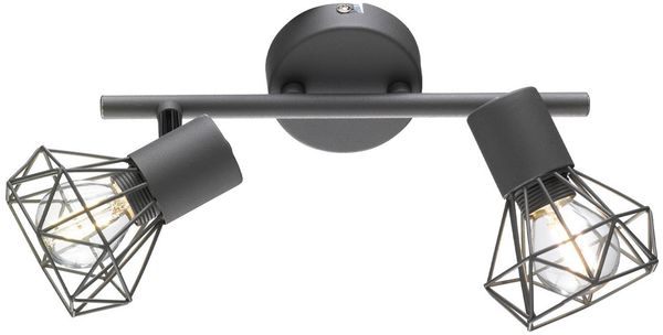 Fischer & Honsel 22265 Wand- und Deckenleuchte Ran grau matt, chrom